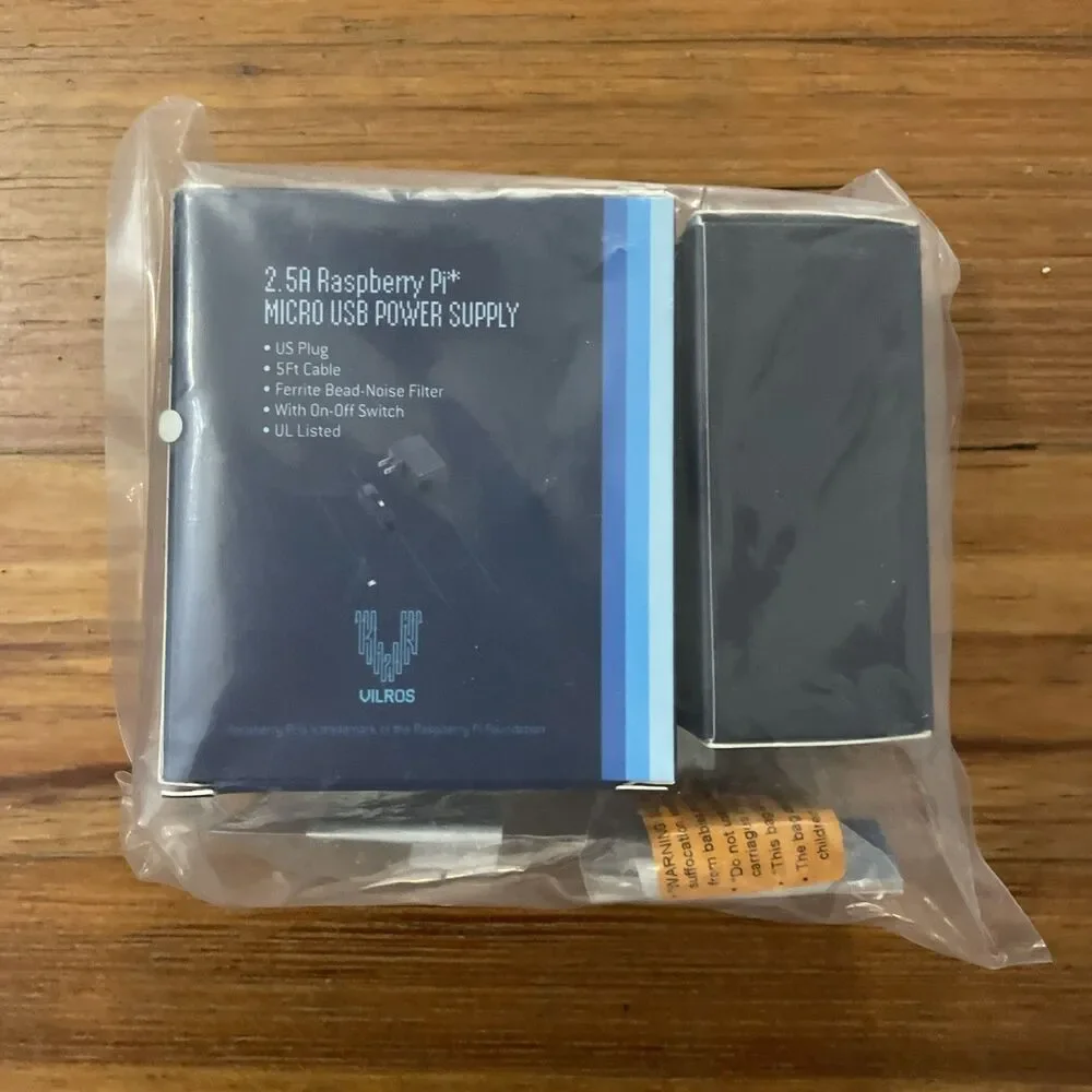 Vilros Raspberry Pi Zero W Starter Kit Sealed Black Case Power Supply NWT